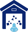 Garage Garage organizing icon